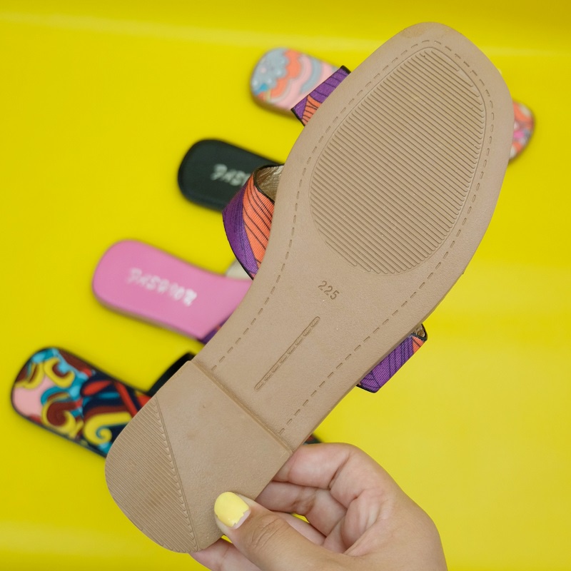 Minipetite SD2210  Sendal sandal pantai slip on simple casual sehari - hari ringan lentur untuk anak 7 thn sd dewasa size 35 - 41