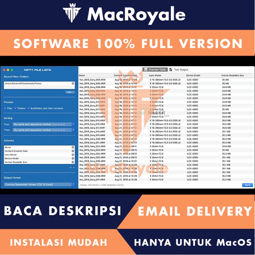 [MacOS] Nifty File Lists Full Version Lifetime Full Garansi