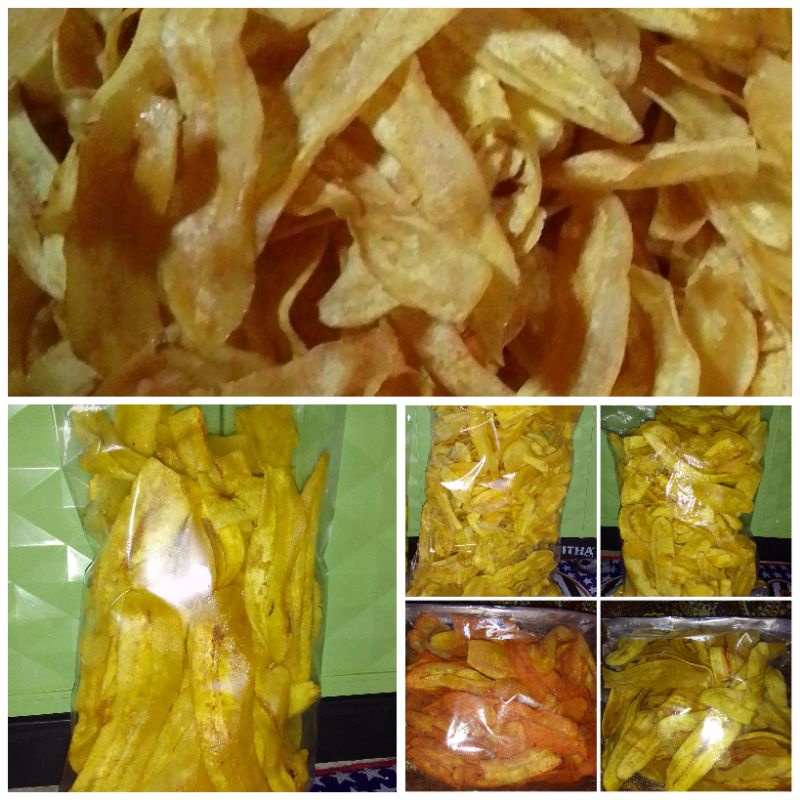 

KERIPIK PISANG RAJA NANGKA 500 gr/1000 gr. RASANYA DIJAMIN RENYAH. ADA RASA MANIS, GURIH, JAGUNG, BALADO, KEJU.