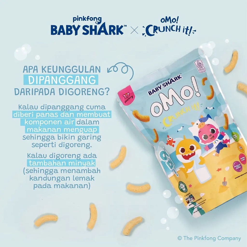 oMo Healthy Snack Crunch It BABY SHARK SERIES