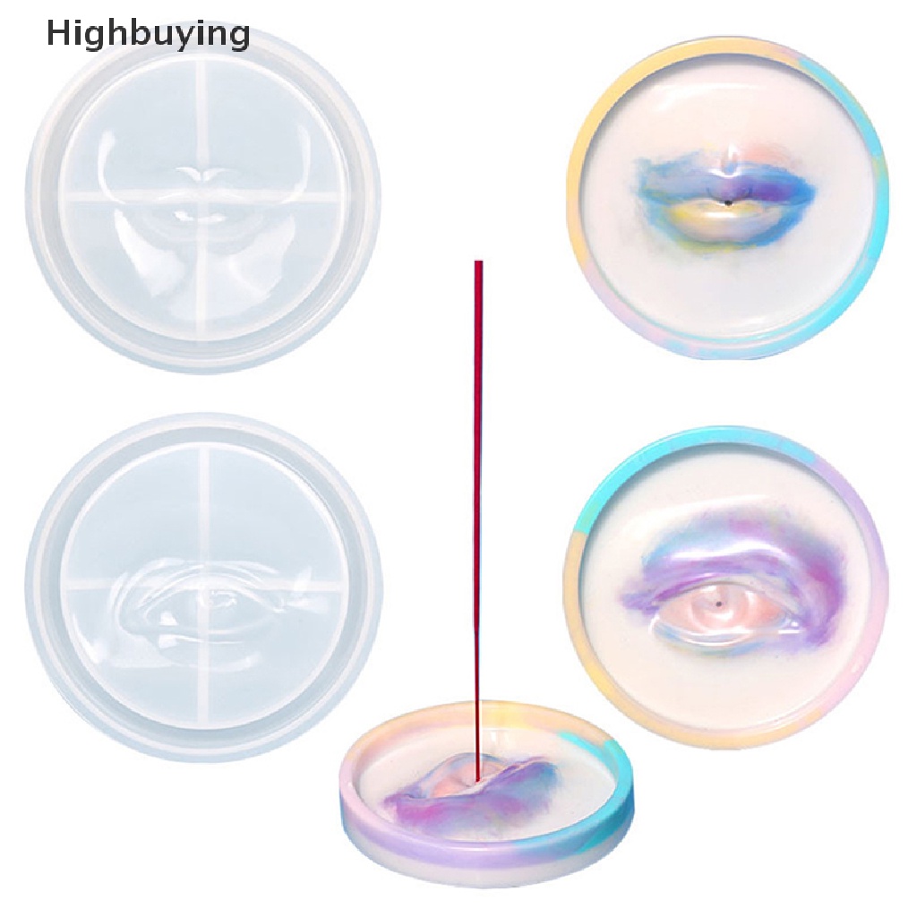 Hbid DIY Lip Shape Incense Plate Crystal Epoxy Resin Mold Ashtray Silicone Mold Jewelry Making Gift Home Decoration Glory