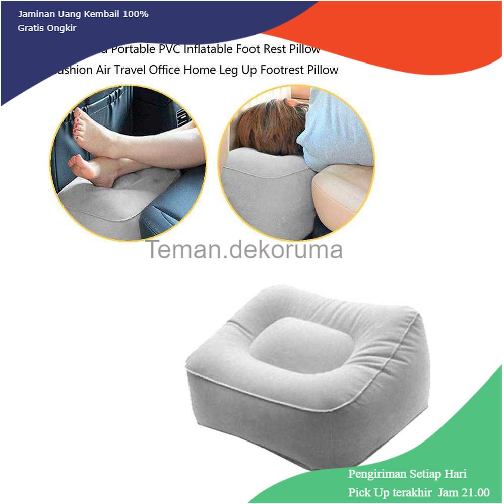 TD - DPR TaffHOME Bantal Angin Kaki PVC Inflatable Relaxing Pillow - JJ06114