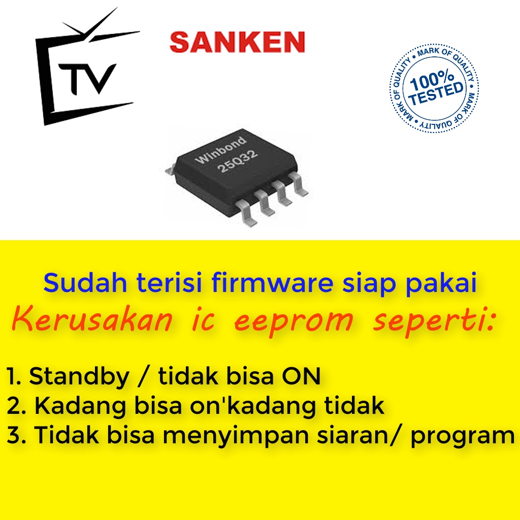 ic flash tv Sanken siap pakai