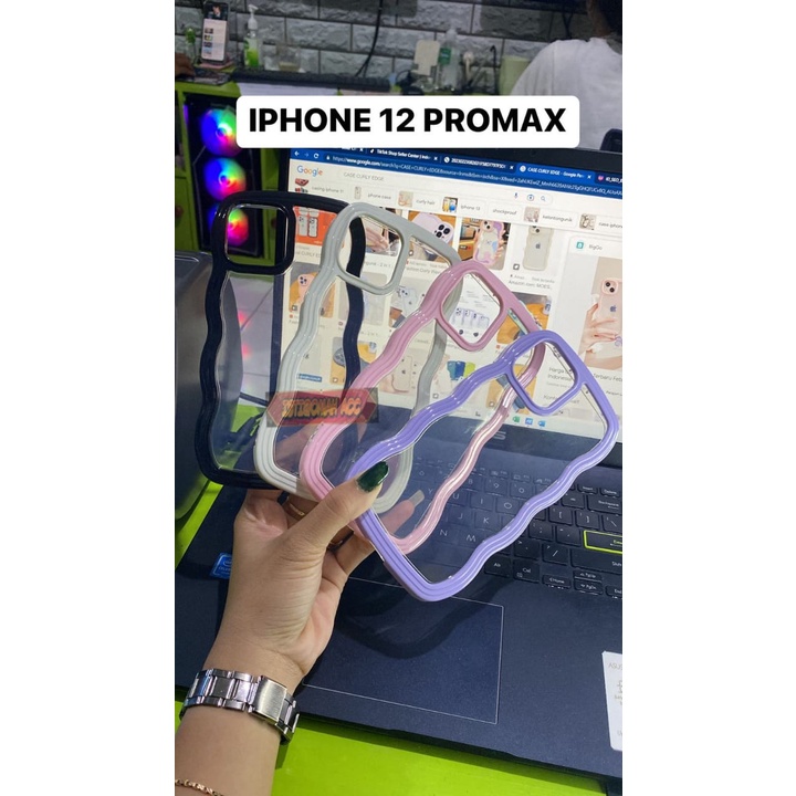 CASING CURLY EDGE ( IPHONE 12 PROMAX ) CASE KELUARAN TERBARU 2023 - ISTIQOMAH ACC