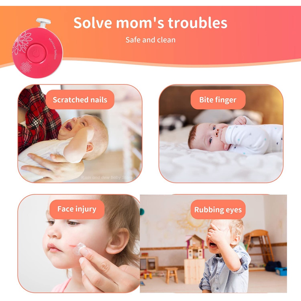 Electric Manicure Baby Anak Alat Pengasah Kuku Gunting Kuku Bayi Manicure Scissors Lady Baby Nail Sharpener