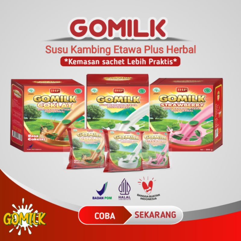 

Susu Kambing etawa Gomilk saset 1kg - Plus Herbal