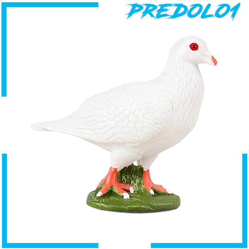 [Predolo1] Patung Patung Burung Tahan Lama Simulasi Lucu Untuk Rak Buku Halaman Rumput