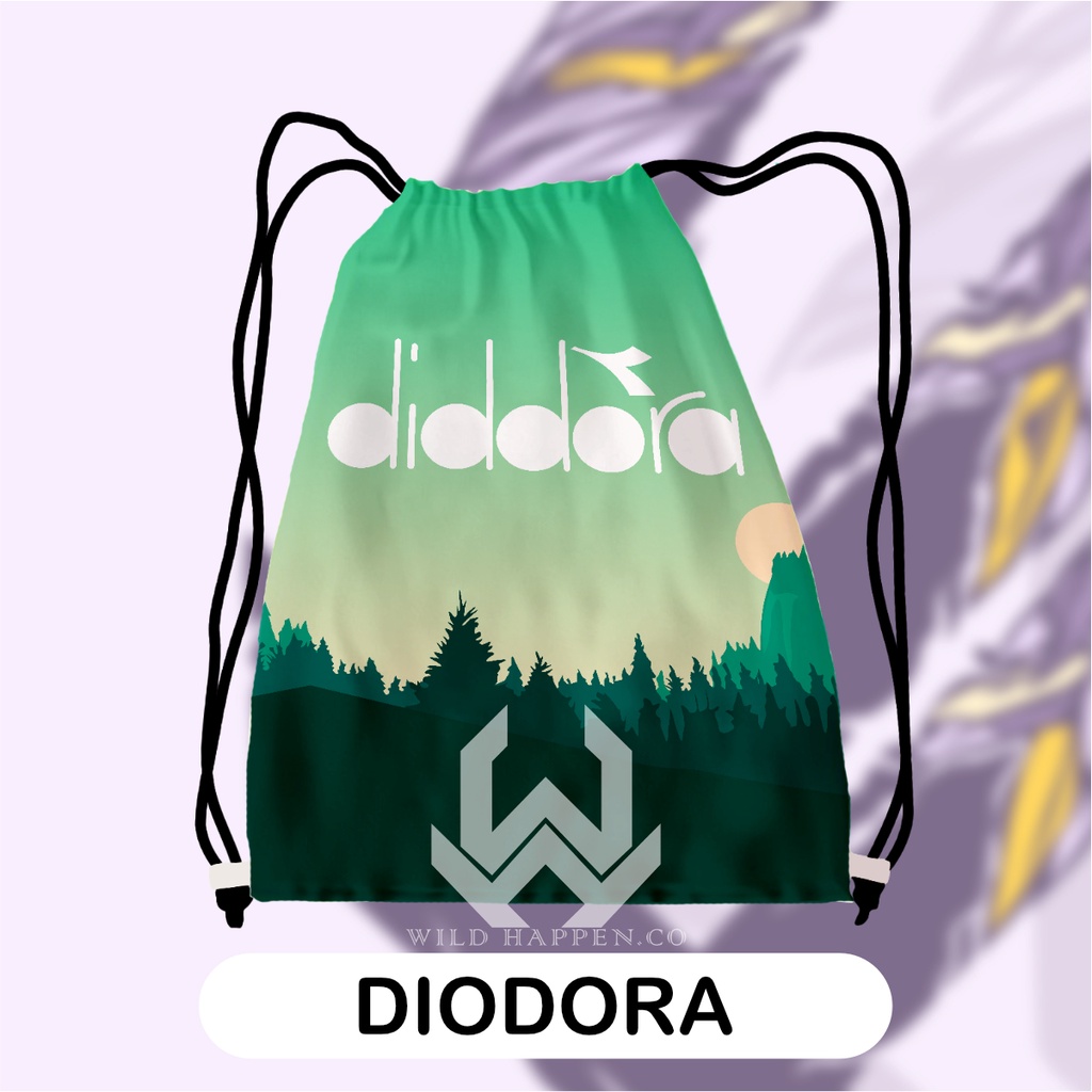 Tas Serut / String Bag Full Print Diodora