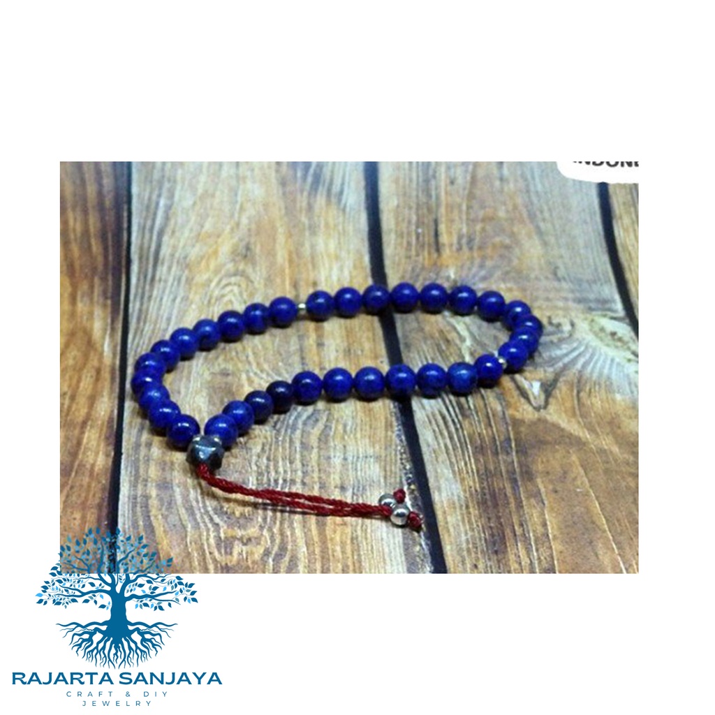 Tasbih 33 Butir Batu Lapis Lazuli 6 Mm