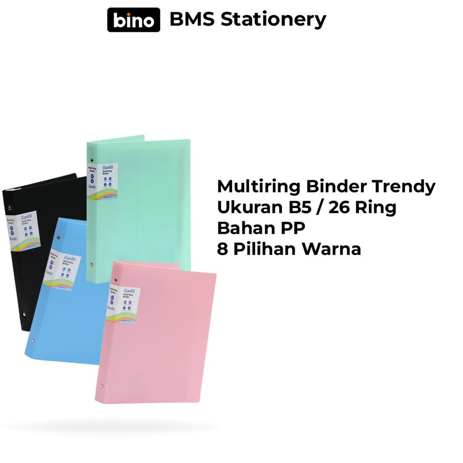 

12.12 Brands Festival [BMS Tangerang] Bantex Multiring Binder Trendy Warna Polos B5 26 Ring buruan