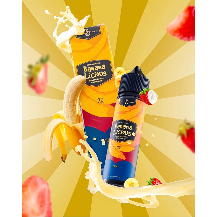 Liquid Bananalicious Banana Licious Premium Liquid Vapor Vape 60ml