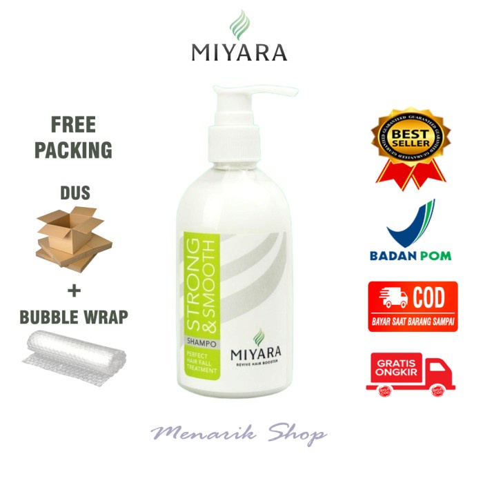 ✿ BISA COD✿ Paket Miyara Strong Smooth Shampoo dan Miyara Hair Tonic Original 100% - 1 Shampo