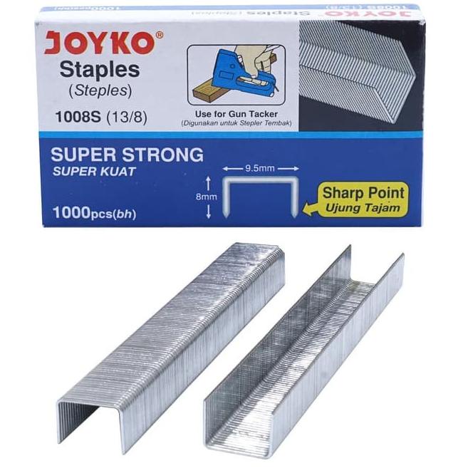 

B81 GUN TACKER REFILL | ISI STAPLES TEMBAK JOYKO 1008S (13/8) dan 1006S (13/6) | ISI STAPLER SEDANG DAN BESAR TREND TERKINI ㄽ