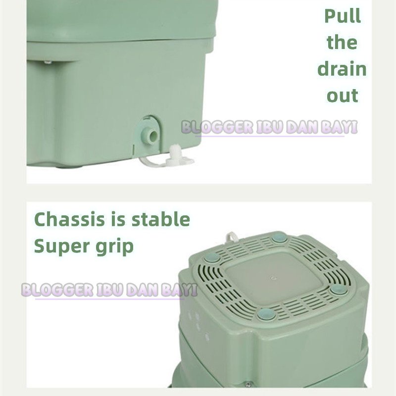 Mesin Cuci Mini Portable Mesin Cuci Lipat Mini Folding Washing Machine Mesi Murid Asrama Bepergian