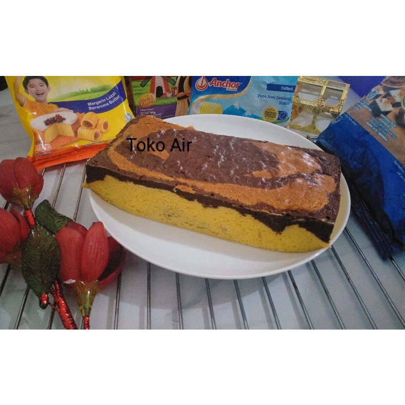Marmer butter cake/Bolu macan Bangka/Marmer cake