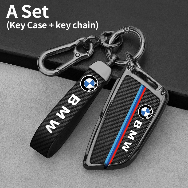 Bmw Kulit Serat Karbon Zinc Alloy Case Kunci Mobil Cover Smart Key Full Wrap Protecter Untuk E36 E46 E30 E90 F10 F30 E39 E60 X1 E84 F48 F25 X3 E83 X5 F15