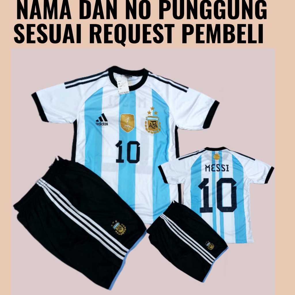 stelan baju bola jersey argentina dewasa/baju bola jersey dewasa argentina