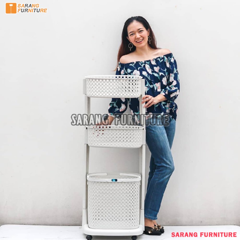 Rovega Laundry Basket Rak Keranjang Baju Kotor RLB-300 Terbaru Murah