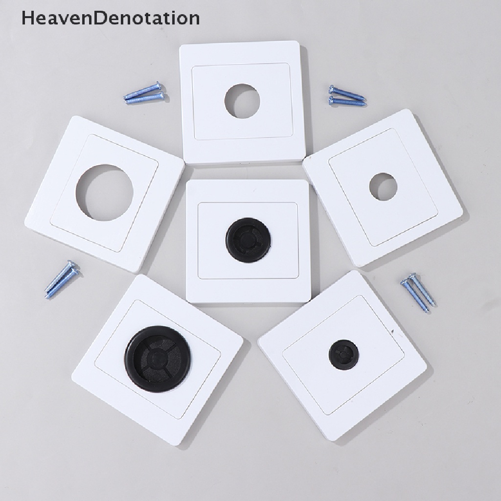 [HeavenDenotation] Stop Kontak Kabel Dengan Pad Karet Dinding Blank Panel With Outlet Hole Penutup Hias HDV