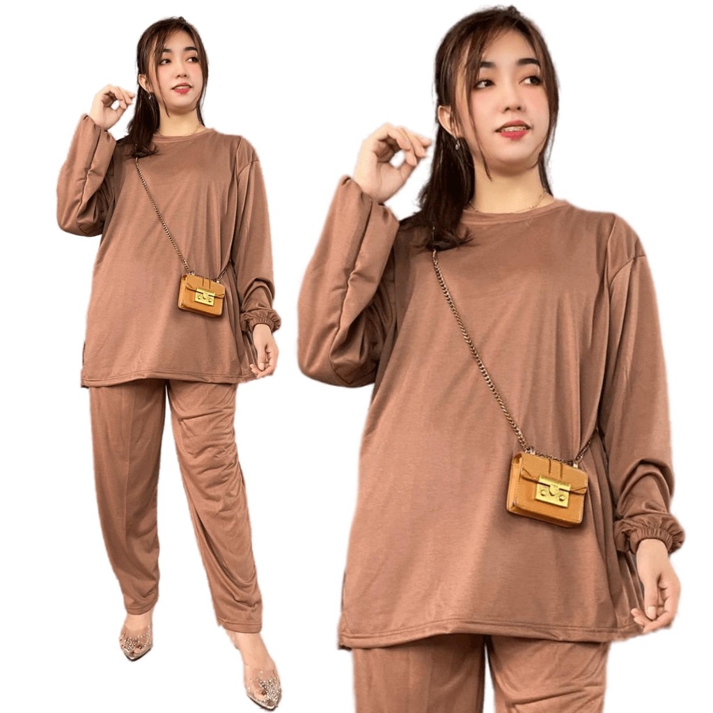 ONESET CELANA ATASAN OVERSIZE VIRAL KARETA