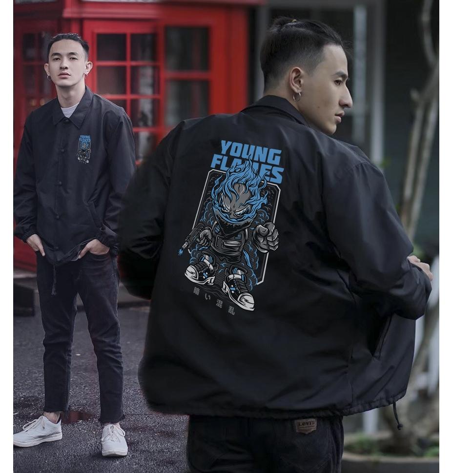 READY SIZE XXL Jaket coach pria jc japan cream jacket erigo BIG SIZE semi parka JUMBO terbaru gaya k