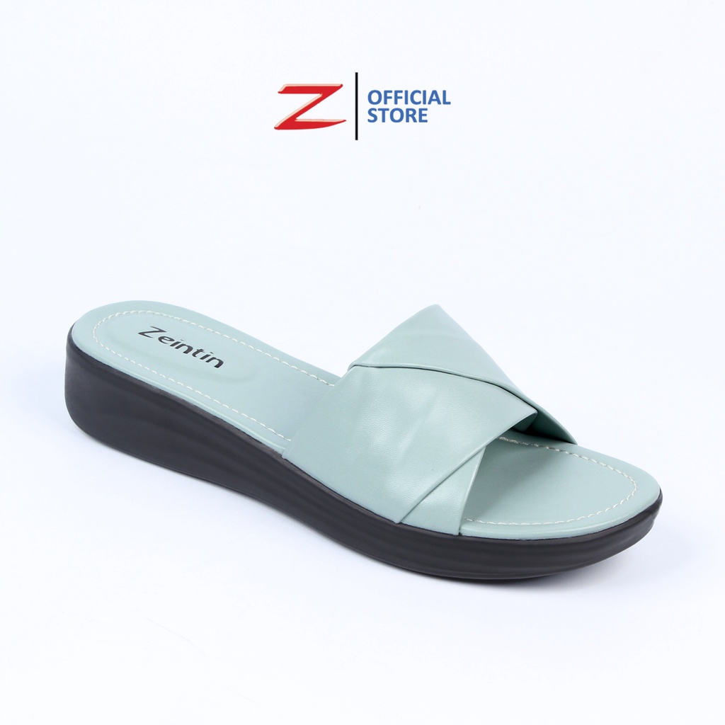 Zeintin - Sandal Wanita Sendal Wedges Wanita Bahan Kulit Sintetis Terbaru Original Zeintin HP