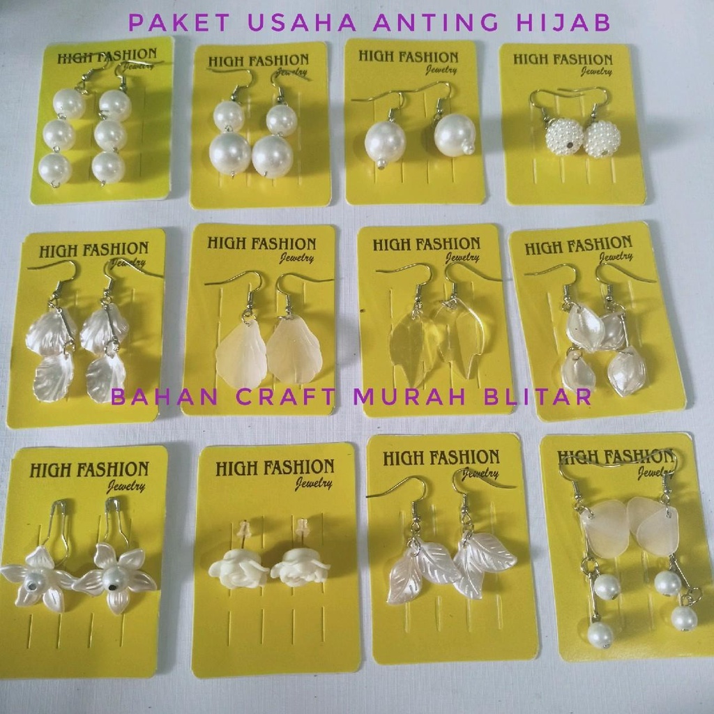 Paket usaha anting hijab korean style