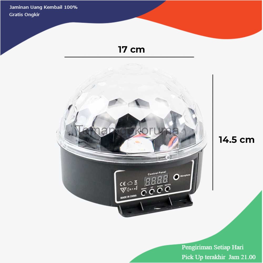 TD - LMP Lampu Proyektor Disco Sensor Suara LED Crystal Magic Lamp DMX512 240V