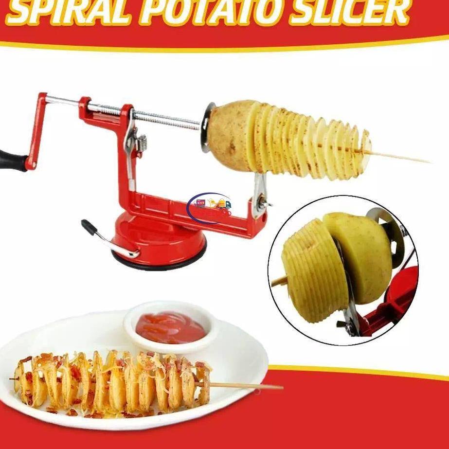 ♔ PEMOTONG KENTANG SPIRAL ALAT POTONG KENTANG SPIRAL - SPIRAL POTATO SLICER ۩