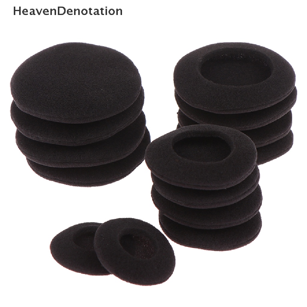 [HeavenDenotation] 10Pcs Thick Foam Earpads Cushions Ear Pads 3.5 / 4.5 / 5.5 / 6cm for Round Headphone HDV