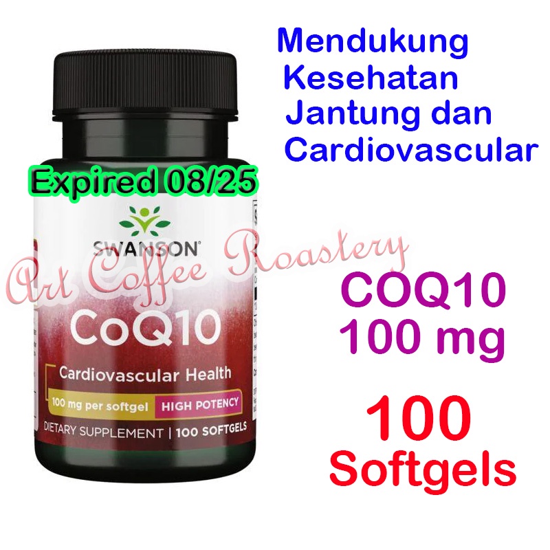 COQ10 100 mg, Swanson ( USA PRODUCT ) 100 Softgels