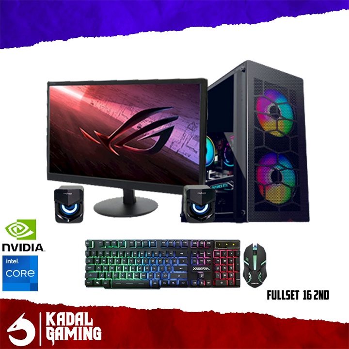 PC CORE I5 3470 VGA RTX 3050 16GB GAMING EDITING LIVESTREAMING SIAP PAKAI FULL SET FULSET FULLSET LENGKAP KOMPUTER
