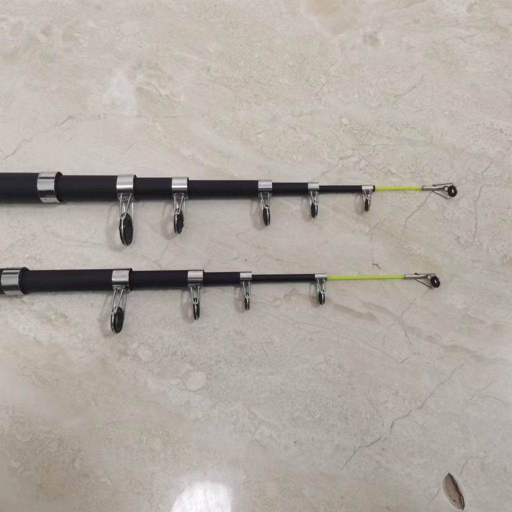 JORAN PANCING CARBON FIBER 1.8m/2.1m/2.4m Telescopic Rod  stik pancing joran pancing joran pancing murah  joran tegek pancing laut kuat