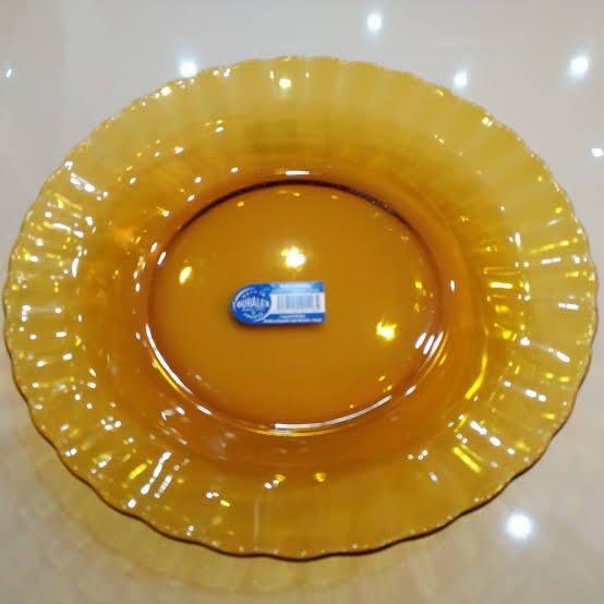 Piring 6 Pcs Piring Makan Duralex Amber Soup Made In France