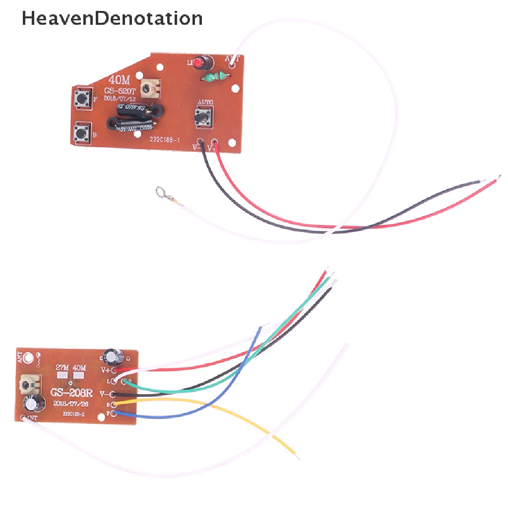 [HeavenDenotation] 5ch RC Remote Control Papan Pemancar Dan Receiver Sirkuit 27MHz HDV