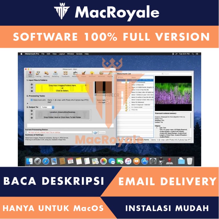 [MacOS] Plum Amazing iWatermark Pro Full Version Lifetime Full Garansi