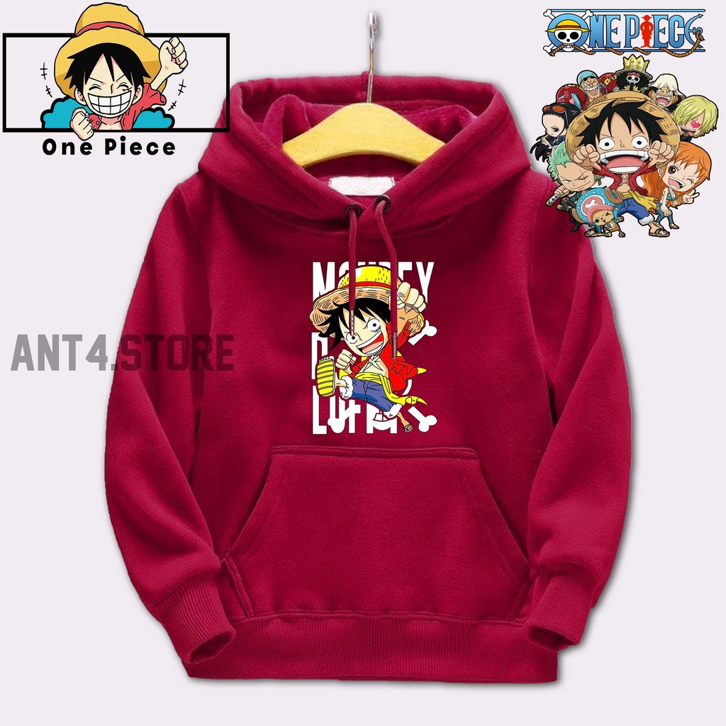 HOODIE ANAK LAKI LAKI USIA 2 - 12 TAHUN JAKET ONE PIECE / SWEATER COWOK LUFFY ANIME JAPAN DISCOUNT