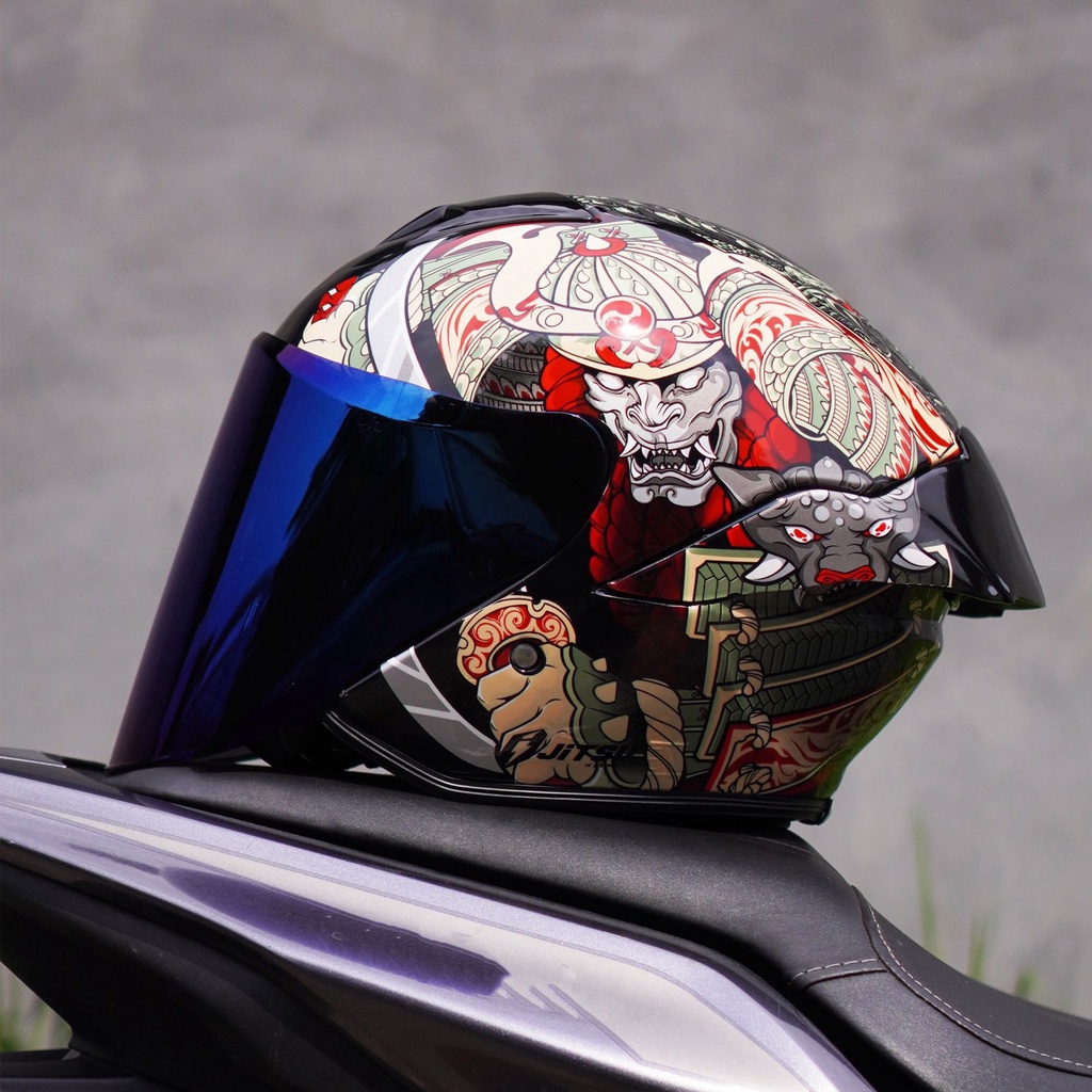 Helm Jitsu Half Face Ronin SNI Terbaru