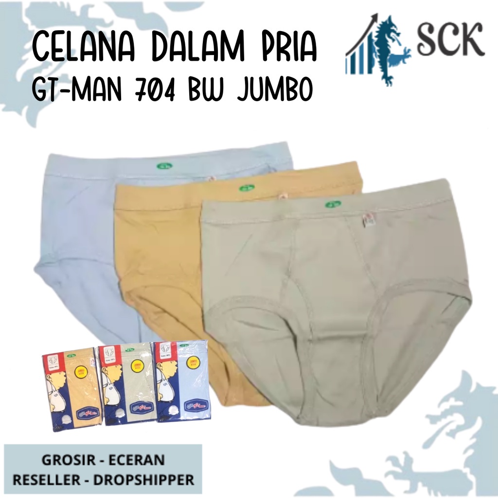 Celana Dalam Pria GT-MAN 704 WARNA JUMBO / CD Anti Selip GT MAN Murah / Pakaian Dalam Cowok - sckmenwear GROSIR