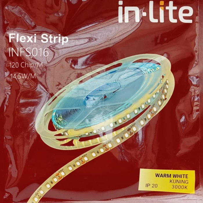 Lampu Led Strip 12V 14,5W/M 120 Led Ip20 Ip 20 Infs 016 - Inlite
