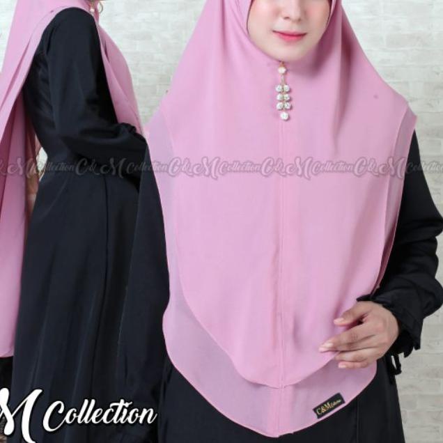 ✲ khimar aisha/hijab ceruty oval jumbo/kerudung ceruty babydoll/Khimar pet antem/Khimar ceruty jumbo