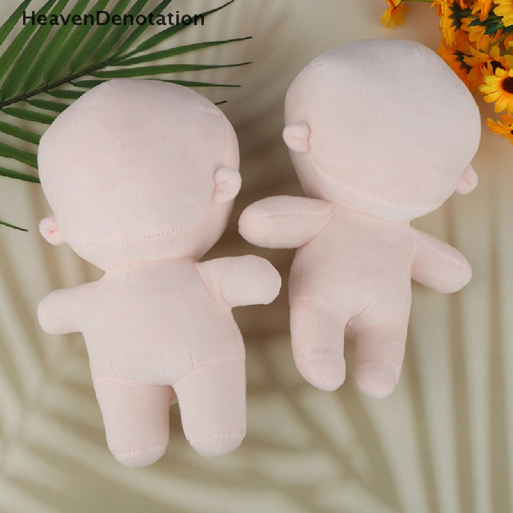 [HeavenDenotation] Plush Baby Doll Kit Cetakan Kosong Unembroidery Stuffed Plush Boneka Mini Buatan Tangan HDV