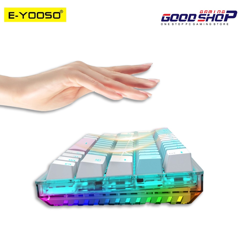 E-YOOSO HOTSWAP MECHANICAL GAMING KEYBOARD 60% MACARON COLOR - Z-11T