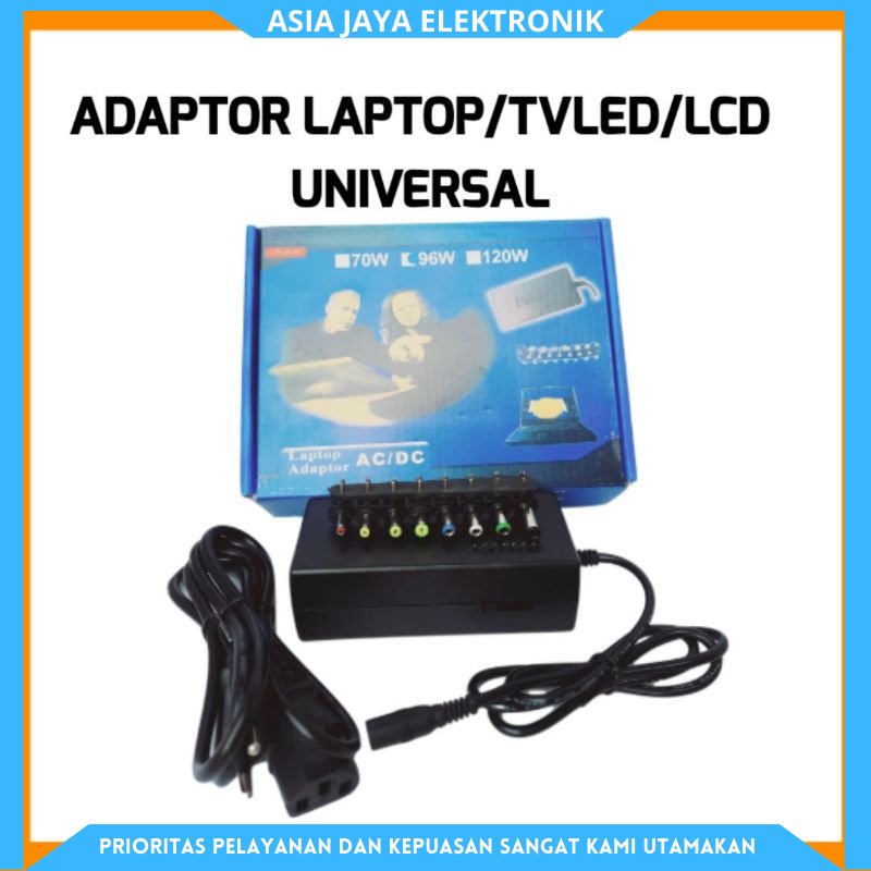 Adaptor Laptop Universal 96w Berkualitas 12/15/16/18/19/20volt