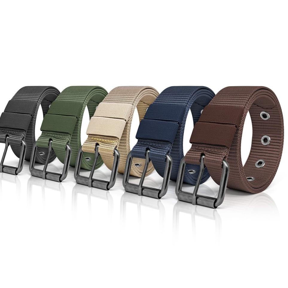 Extra deals IKAT PINGGANG PRIA TALI SABUK NYLON CANVAS GESPER KEPALA MODEL JARUM MEN BELT FASHION - 