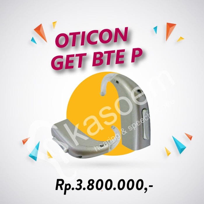 Terlaris Alat Bantu Dengar Oticon Get Bte P Original