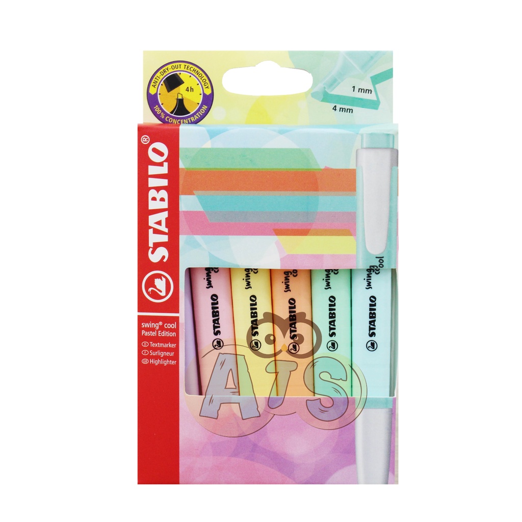 

Stabilo Swing Cool Pastel isi 6
