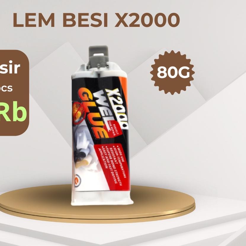 ✭ Lem besi X2000 dua komponen ketahanan, Lem Solder X2000 original panas yang baik menahan dampak ya