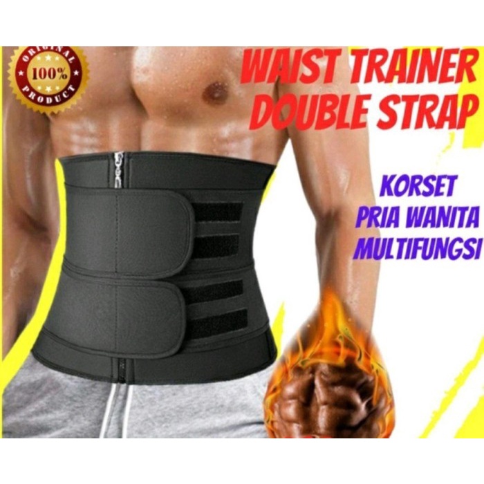 Korset Korset Pembentuk Badan Pria Shaper Single Velcro Sixpack Ideal G(U4B5) Korset Stagen Melahirk