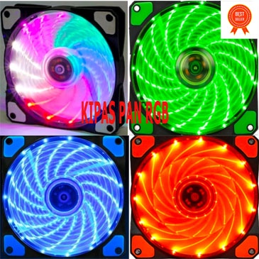 FANT CASING 12CM WITH LED / FAN CASE 12 CM COLORS LAMPU FREE BUBLE